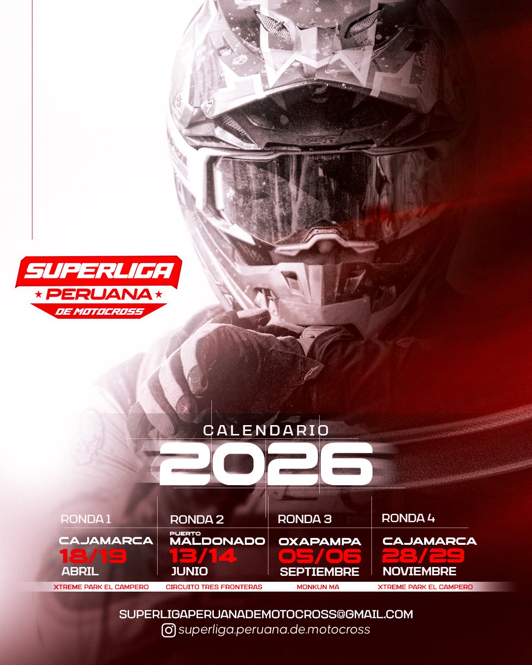 Calendario 2026 Superliga Peruana de Motocross